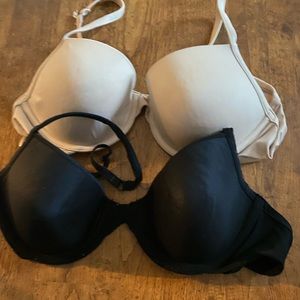 Set of 2 Victoria’s Secret Pink T Shirt Demi Bra 36C
